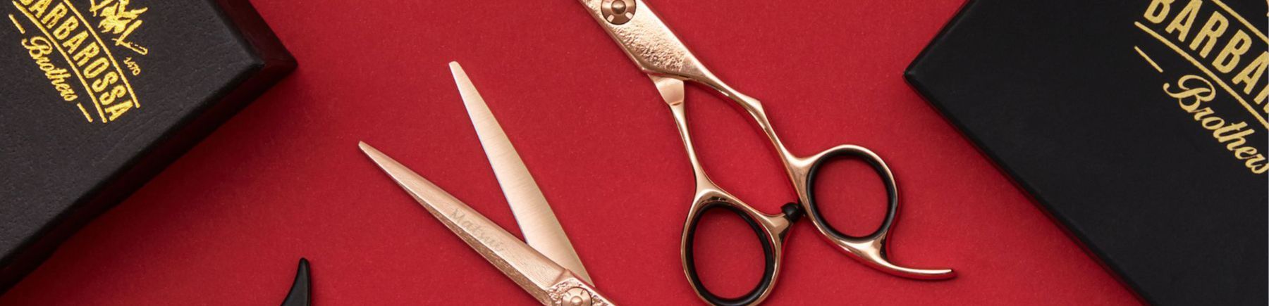 professional barber scissors.