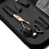 Matsui Roségold Aichei Offset hairdressing and modelling scissors in a set